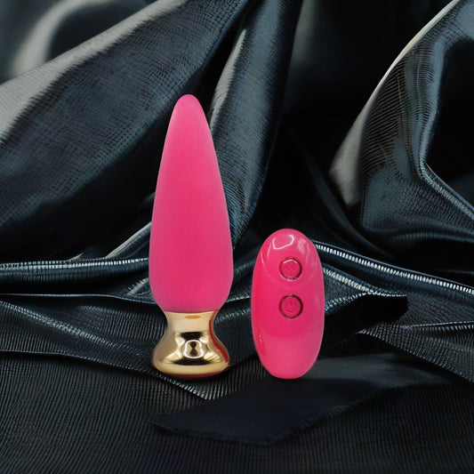 Plug Anal Vibrador con Control Remoto, Silicón grado médico